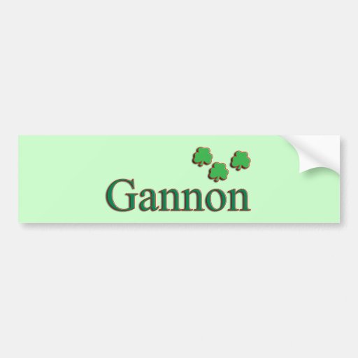 Gannon Family Bumper Sticker