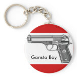 Gansta Boy Gun Keychain