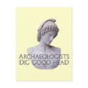 Ganymede Archaelogists Dig Good Head postcards by ShovelTest Ganymede Archaelogists Dig Good Head postcards