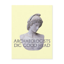 Ganymede Archaelogists Dig Good Head postcards by ShovelTest Ganymede Archaelogists Dig Good Head postcards