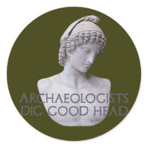 Ganymede Archaelogists Dig Good Head Sticker
