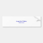 garage door sticker bumper stickers