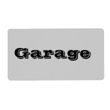 Garage Moving Labels in Gray