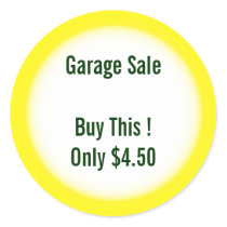 Garage Sale And Yard Sale Price Labels