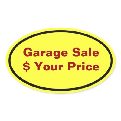 Garage Sale - Price to Sell