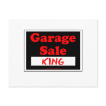 Garage Sale King Postcards