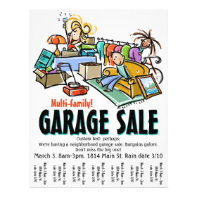 Garage Sale. Moving Sale. Yard Sale Custom flyer