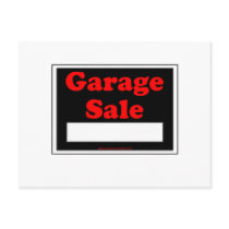 Garage Sale Postcard