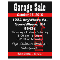Garage Sale Sign Flyer by samack Garage Sale Sign Flyer