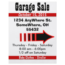 Garage Sale Sign Flyer