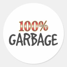 Garbage 100 Percent Sticker