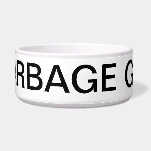 Garbage Gut Dog Bowl Zazzle