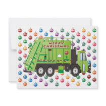 Garbage Truck Christmas Invitations