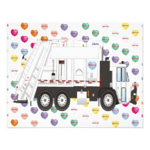 Garbage Truck Love Invite