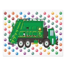 garbage truck Ornaments Personalized Invitation