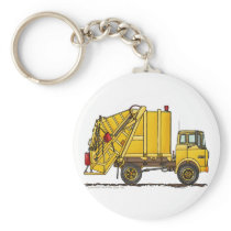 Garbage Truck Rear Loader Key Chains