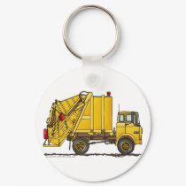 Garbage Truck Rear Loader Key Chains keychains