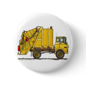 Garbage Truck Rear Loader Pins buttons by art1st Garbage Truck Rear Loader Pins buttons