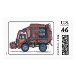 Garbage Truck Rear Loader Stamp