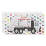 Garbage Truck Valentines Photo Card