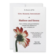 Garbera Anniversary Personalized Invitations