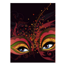 garcya mask post cards