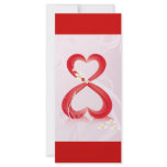 Garcya.us_8m#12 pink red hearts eight love customized rack card
