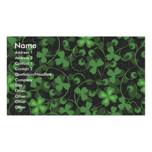 garcya.us_pattern.jpg (10), Name, Address 1, Ad... Business Card Template (front side)
