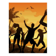 garcya us, people, vector, 6 post cards
