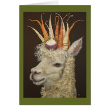Garden Alpaca card