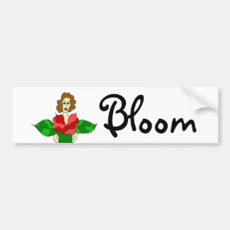 Garden Angel "Bloom" Bumper Sticker