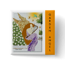 Garden Angel buttons