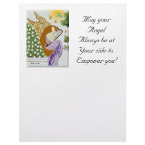 Garden Angel Personalized Letterhead