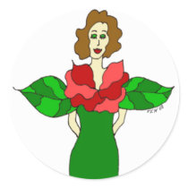 Garden Angel "Winter Rose" Stickers