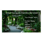 Garden Arbor Walkway Business Card Template