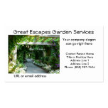 Garden Arbor Walkway Business Card Template