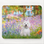 Garden at Giverney - Westie 2 Mousepads