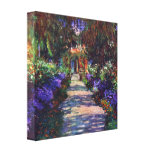 Garden at Giverny by Claude Monet Canvas Print