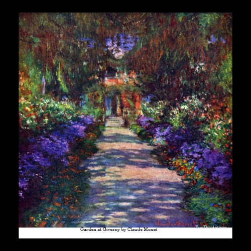 Garden at Giverny by Claude Monet Posters