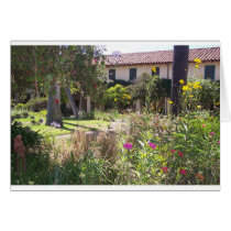 Garden at Mission Santa Barbara cards by marierm Garden at Mission Santa Barbara cards