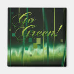 Garden at Night (go green) Magnet