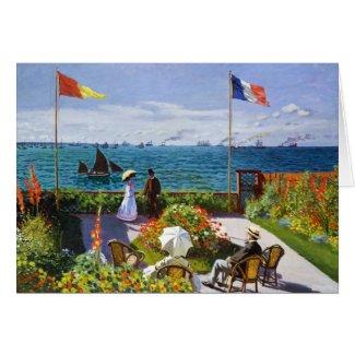 Garden at Sainte-Adresse, 1867 Claude Monet Greeting Cards