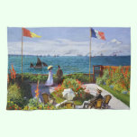 Garden at Sainte-Adresse, 1867 Claude Monet kitchen towels