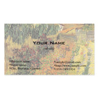 Garden behind a House. Vincent van Gogh. Business Card Template