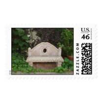Garden Bench in Morning Sun postage by pier0045 Garden Bench in Morning Sun postage