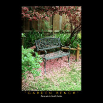 Garden Bench posters