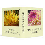 GARDEN BINDERS Master Gardener Binder Gifts Dahlia