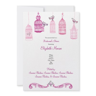  Gifts  Bridal Shower on Garden Birds  Bridal Shower   Birthday Invitation From Zazzle Com