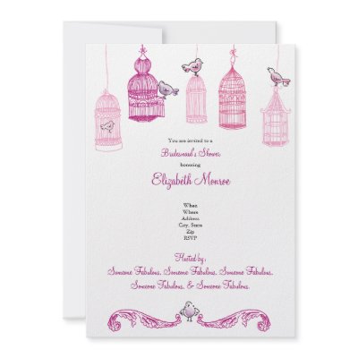 Outdoor Wedding Shower on Garden Birds  Bridal Shower   Birthday Invitation From Zazzle Com