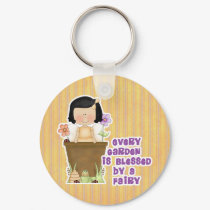 Garden Blessed by Fairy keychains by cutespot Garden Blessed by Fairy keychains